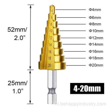 3-stcs high-speed stalen stappenboor bit